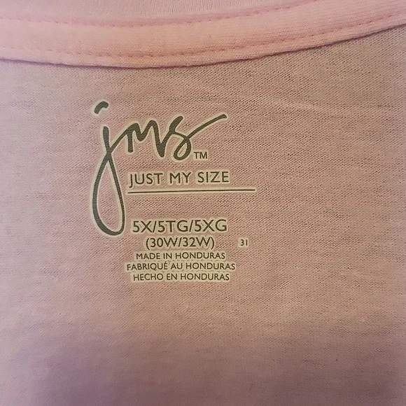 Pink Dragonfly Graphic Women's Top just my size 5x - Picture 2 of 3